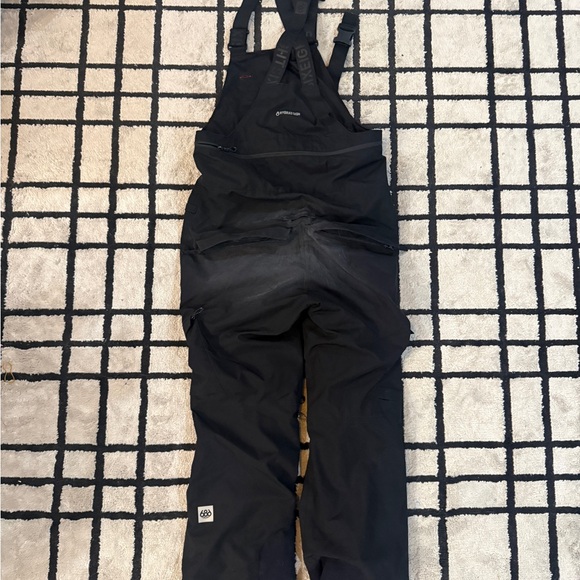 686 GLCR Project Insulated Snow Bib Pants Men L Black Skiing Snowboarding - Picture 2 of 3